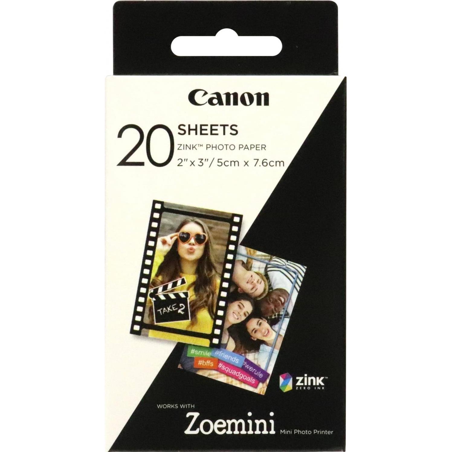 Canon Zink ZP-2030 (Foto (5x7.6cm), 20 x), Fotopapier, Weiss