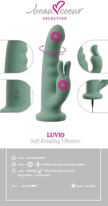 Actual product image Beau Coeur LUVIO Soft Rotating Vibrator