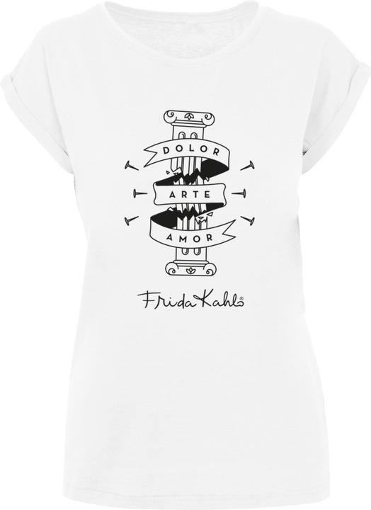 Produktbild Merchcode Ladies Frida Kahlo - Dolor Arte Amor T-Shirt - 112087 (L)