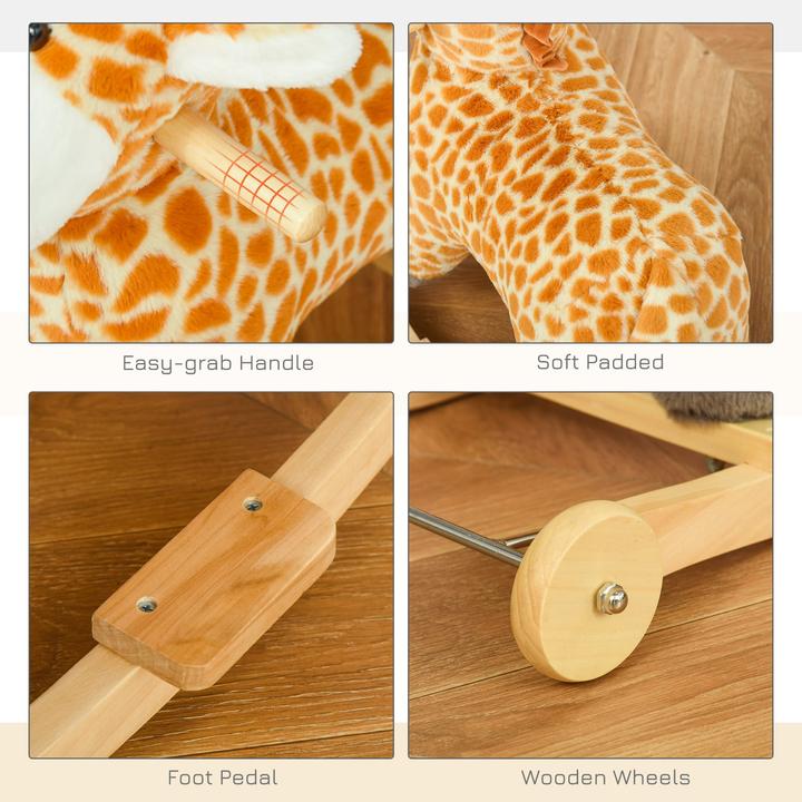 Image du produit Homcom Animal à bascule Girafe