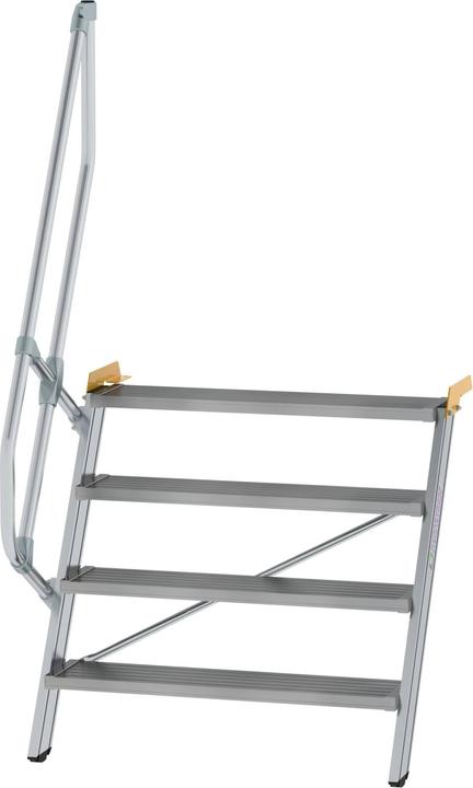 Productafbeelding Munk Trap 60ï¿½ tredebreedte 1000 mm 4 treden aluminium geribbeld (Steigers, 100 cm)
