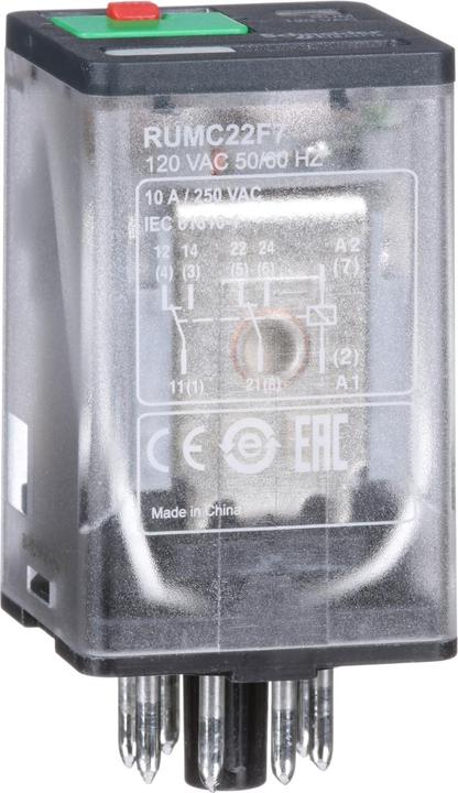 Produktbild Schneider Electric Steckbare Universalrelais RUM, 2 W, 10 RUMC22F7