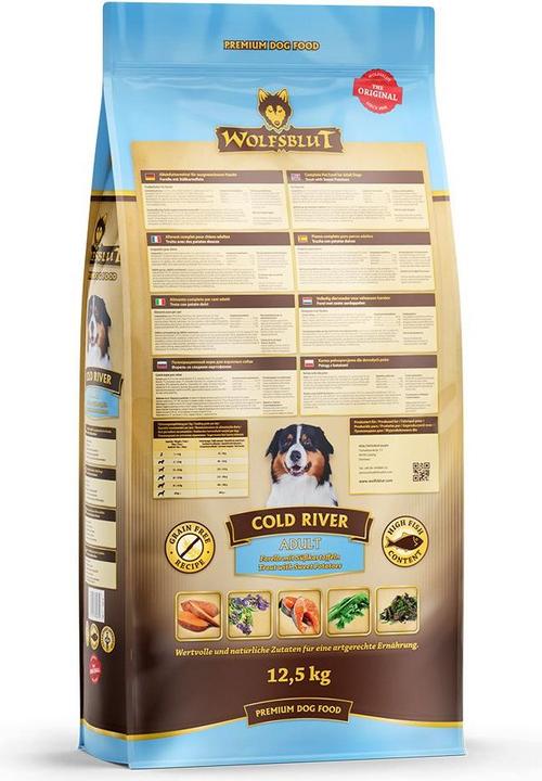 Actual product image Wolfsblut Dry food Dog Cold River, 12.5 kg (Adult, 1 pcs., 12500 g)