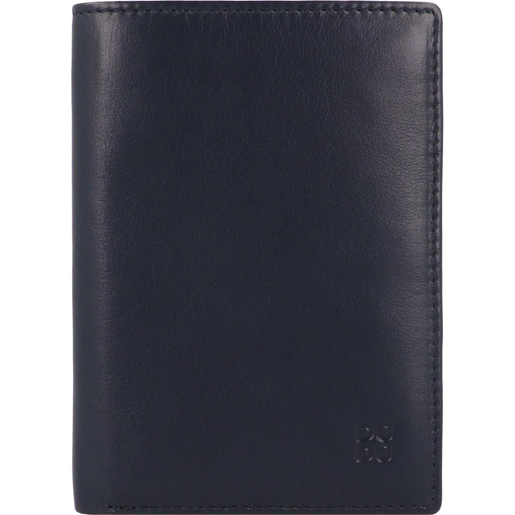 Dudu, Herren, Portemonnaie, Geldbörse RFID Leder 9,5 cm, Blau