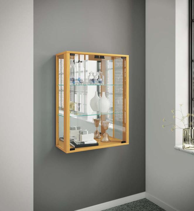 Image du produit VCM Vitrine murale vitrine de collection en verre vitrine murale étagère armoire en verre vitrine (60 x 25 x 80 cm)
