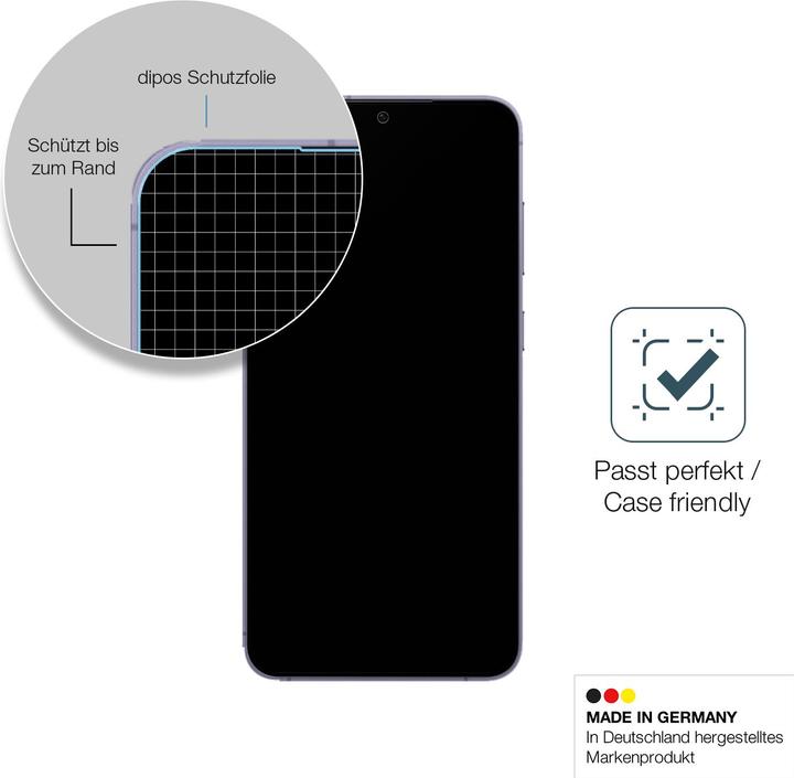 Produktbild Dipos Displayschutz Anti-Shock (2 Stück, Samsung Galaxy S24+)