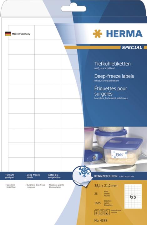 Image du produit Herma Étiquettes de congélation A4