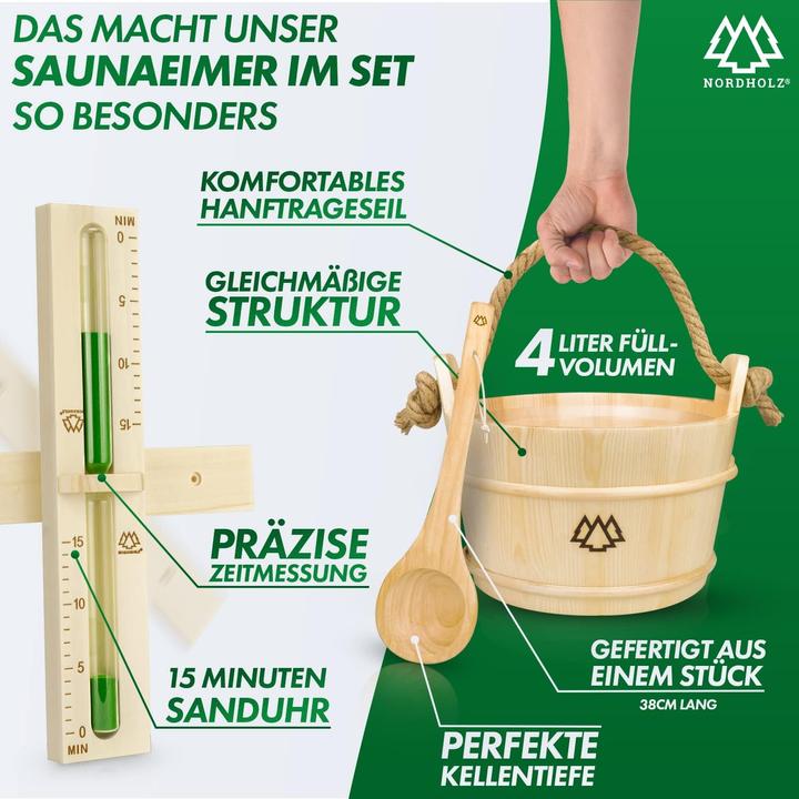 Produktbild Nordholz Sauna Eimer Set