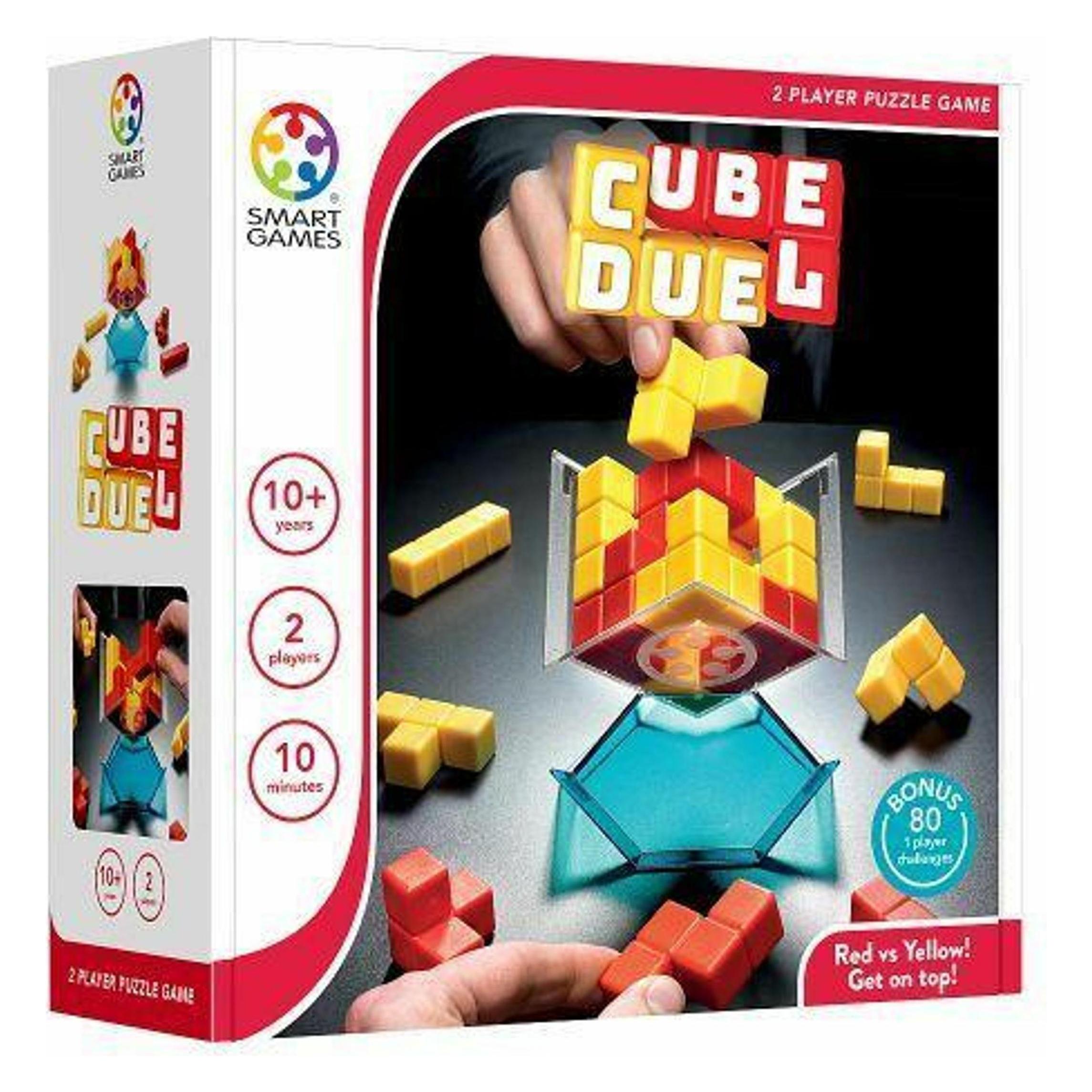 Smart Games Kubusduel (Deens, Duits, Fins, Frans, Italiaans, Meertalig, Nederlands, Noors, Portugees, Spaans, Zweeds, 2 Spelers)