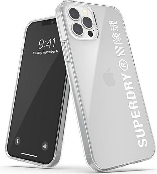 Actual product image Superdry Clear Case transparent cover with logo print (Apple iPhone 12 Pro Max)