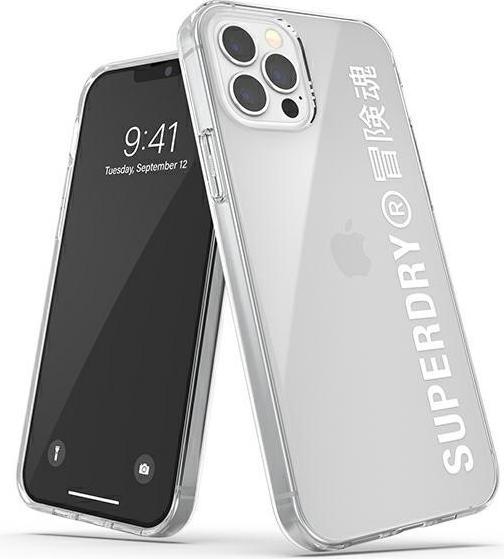 Actual product image Superdry Clear Case transparent cover with logo print (Apple iPhone 12 Pro Max)