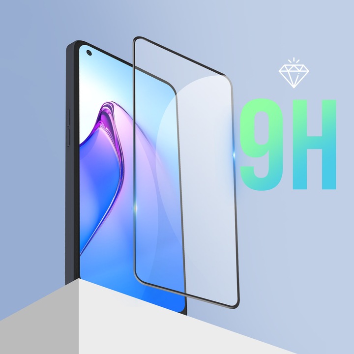 Actual product image Avizar Protective glass film 9H (1 Piece, Oppo Reno 8)