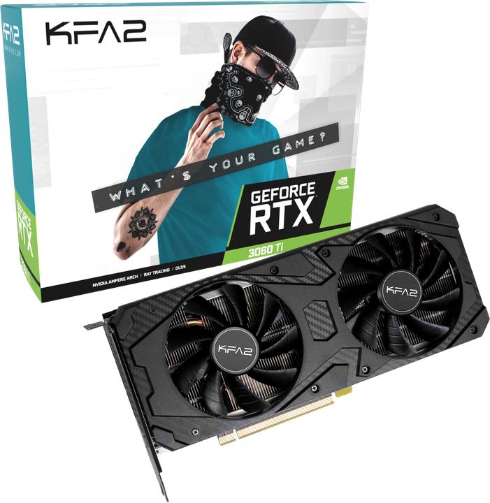 Produktbild KFA2 GeForce RTX 3060 Ti 1-Click OC LHR (8 GB)