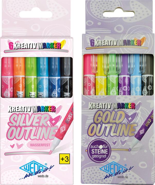 Produktbild Wedo Silver + Outline (6x)