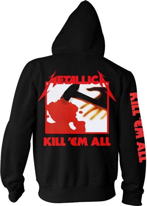 Immagine prodotto Metallica Kill Em All Felpa con Cappuccio e Zip Intera Adulto Unisex (S)