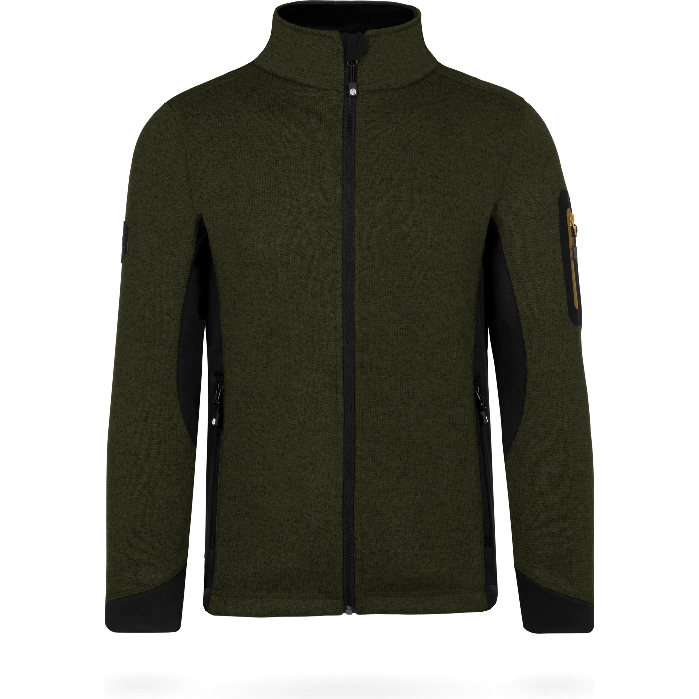 Normani, Herren, Jacke, Herren Strick-Fleecejacke Wapusk - 9551 (L), Grün, L