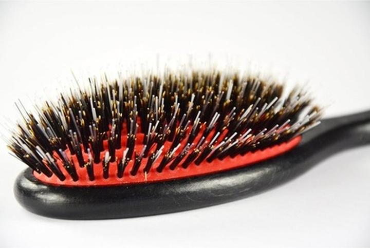 Immagine prodotto Dux Master Of Hair Spazzola a cuscino 11 file Setole naturali e manico nero in poliammide FSC 100%