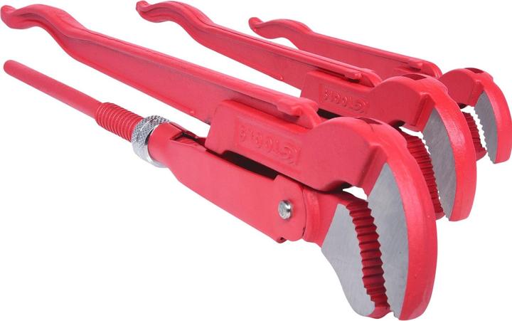 Produktbild KS Tools Eckrohrzangen-Satz, 45° gewinkelt, 3 Teile