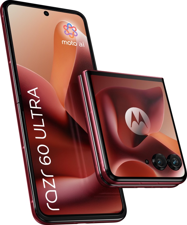Actual product image Motorola Razr 60 Ultra (512 GB, Pantone Rio Red, 6.96", SIM + eSIM, 50 Mpx, 5G)