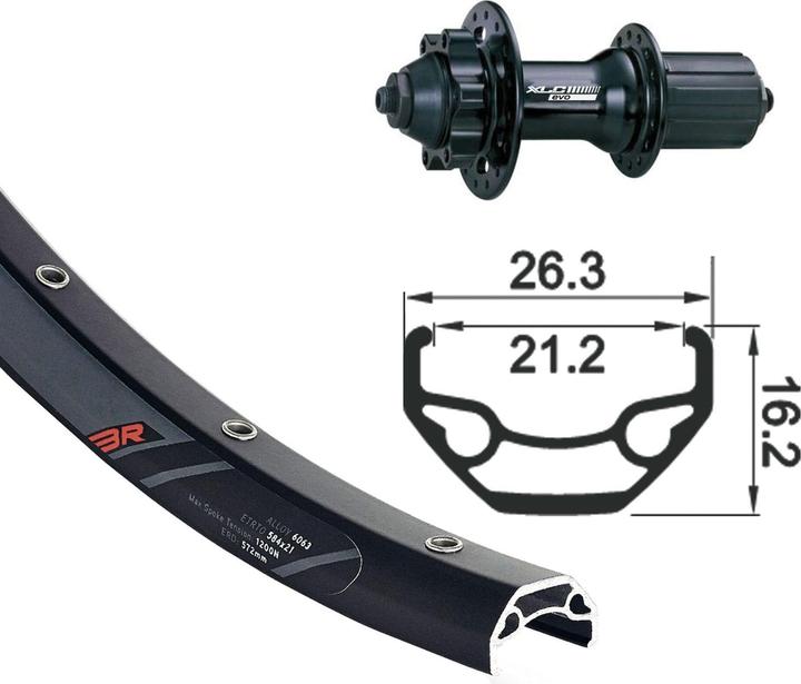 Produktbild XLC SSP 32L (Hinterrad, 26")