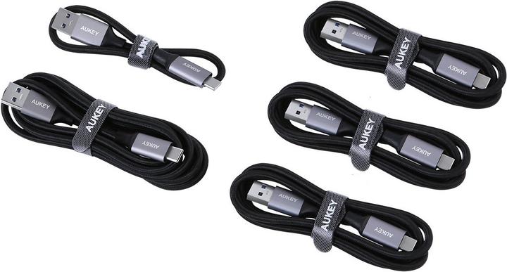 Image du produit Aukey USB-A – USB-C 5er Pack (2 m, USB 3.0)