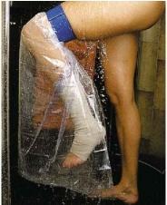 Produktbild Illa Dusch Schutzfolie 80x40cm Fuss Knie (Duschen / Baden)