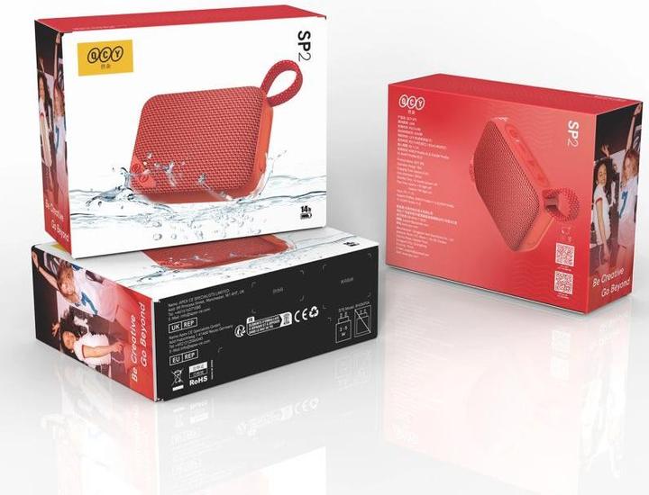Actual product image QCY SP2 wireless speaker (red) (17 h)