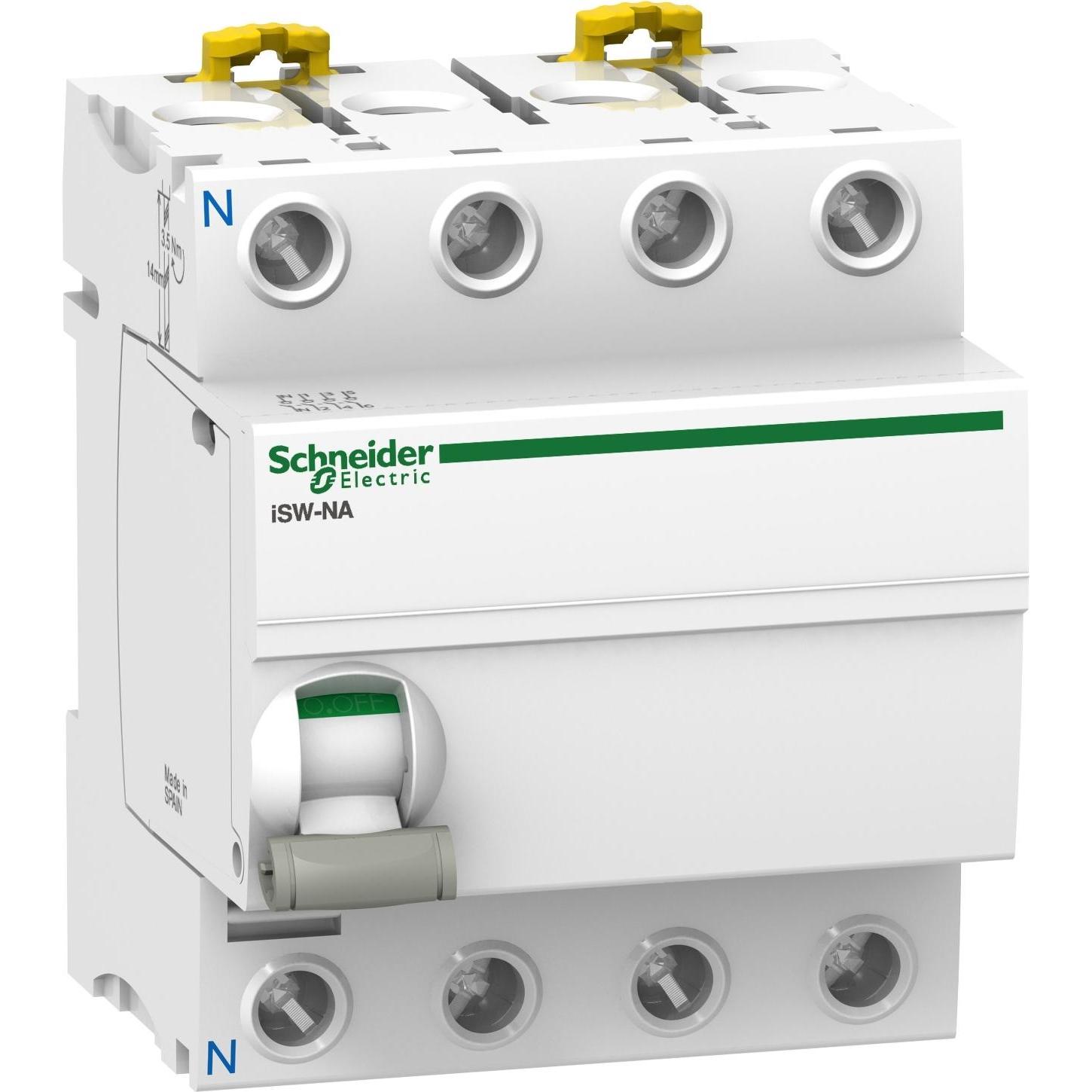 Schneider Electric, Systemstromversorgung, modulinis jungiklis 63A 4P iSW-NA (A9S70763)
