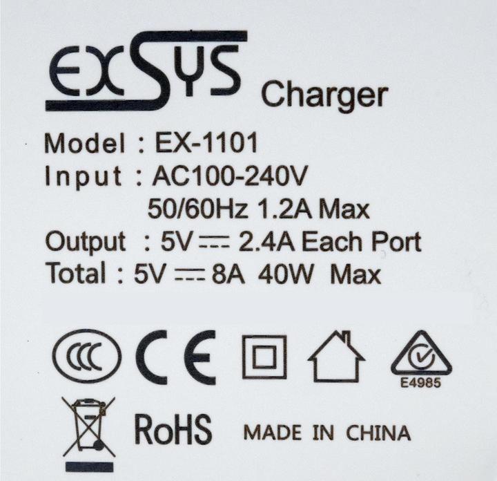 Produktbild Exsys Ladestation EX-1101 (40 W)