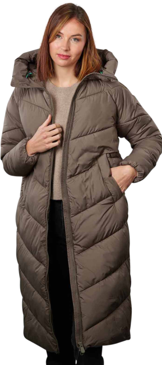 Produktbild Save the Duck Janis Long Coat Mud Grey (S)