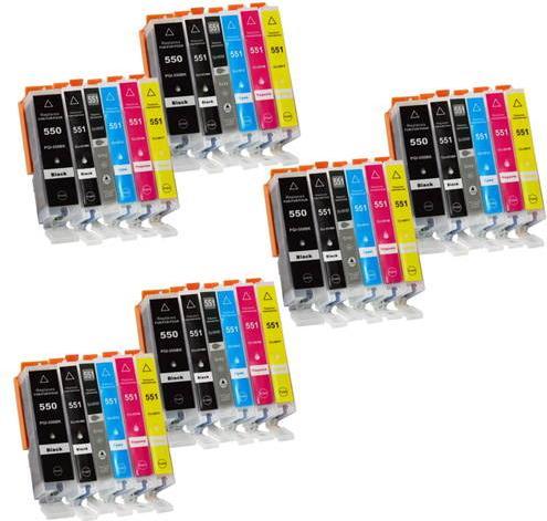 Image du produit Hermex Compatible Canon Pixma MG 6350 Cartouches d'impression de remplacement (M, C, Y, PGBK, GY, CF)