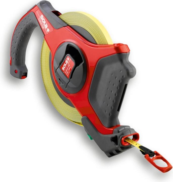 Produktbild Sola Messwerkzeuge 50047901 Bandmass "Surveyor SC 30" aus Stahl mit Multifunktionshaken 30 M Ingrau/rot (30 m)