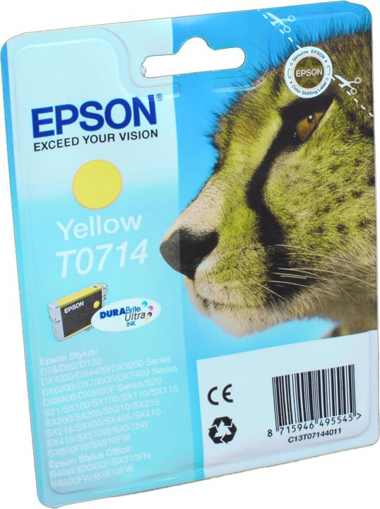 Actual product image Epson T0714 DuraBrite Ultra (Y)