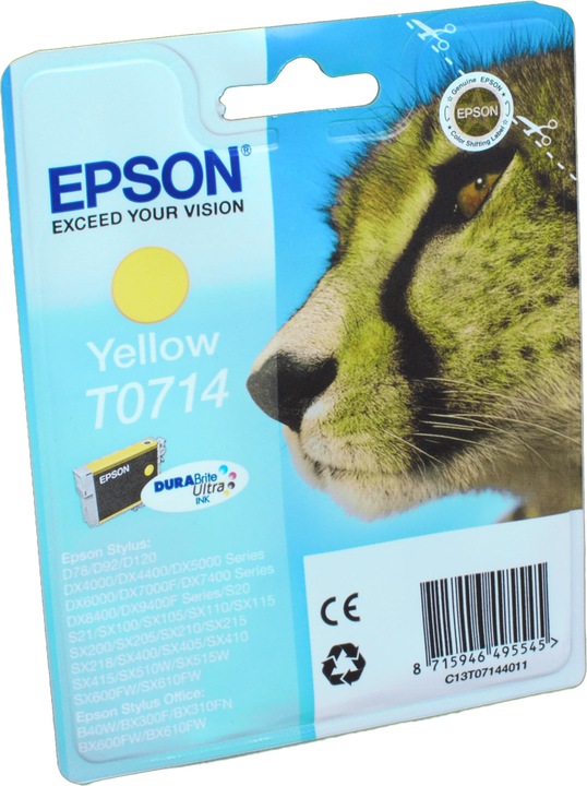 Produktbild Epson T0714 DuraBrite Ultra (Y)
