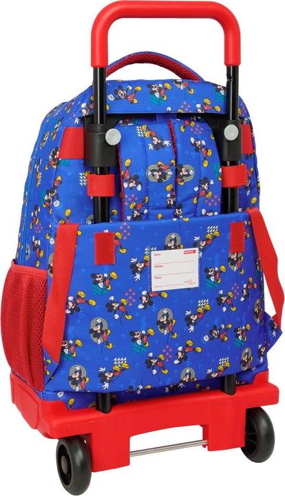 Actual product image Mickey Mouse Club House Schulrucksack mit Rädern Mickey Mouse Clubhouse Today Blau 33 x 45 x 22 cm (22 l)