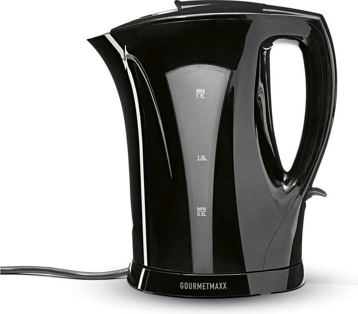 Gourmetmaxx Wasserkocher 1.7 l, Schwarz (1.70 l)