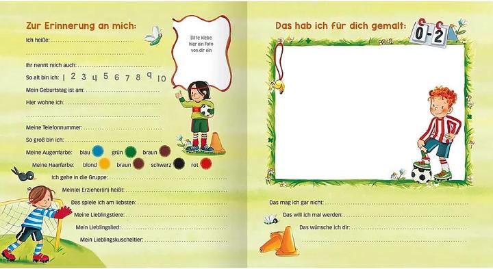 Actual product image Freundebuch Kindergarten Fussball (German, Sabine Kraushaar, 2018)