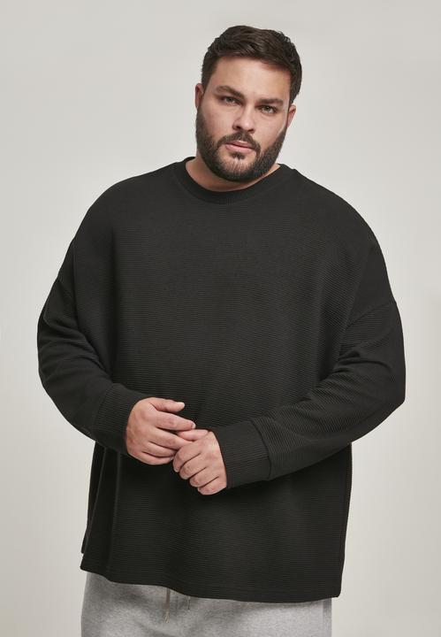 Actual product image Urban Classics Cut On Sleeve Naps Interlock Crew (M)