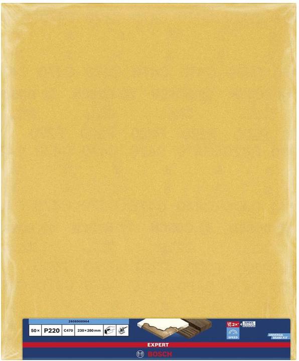 Immagine prodotto Bosch Professional Zubehör Expert C470 Carta vetrata per levigatura manuale, 230 x280 mm, G 80 (80 gradi)