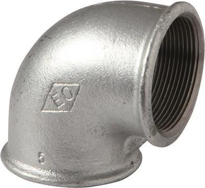 Produktbild Atusa Deutschland GmbH Temperguss Winkel Nr. 90 schwarz, 90 Grad, I/I 11/4" (Winkelverbindung)