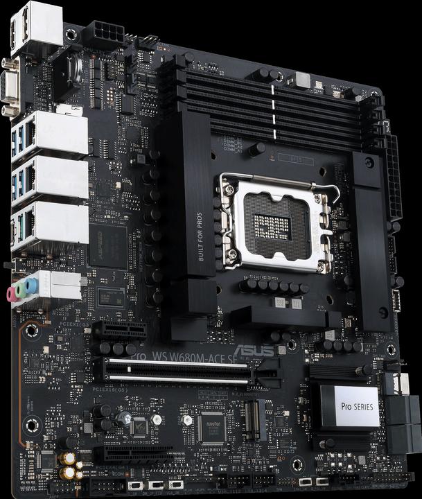 Actual product image ASUS Pro WS W680M (LGA 1700, Intel W680, mATX)