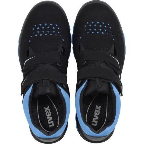 Thumbnail - Uvex Safety, Sicherheitsschuhe, 2 xenova Sandalen S1 95537 schwarz, blau Weite 10 Größe 38 (S1, 38)