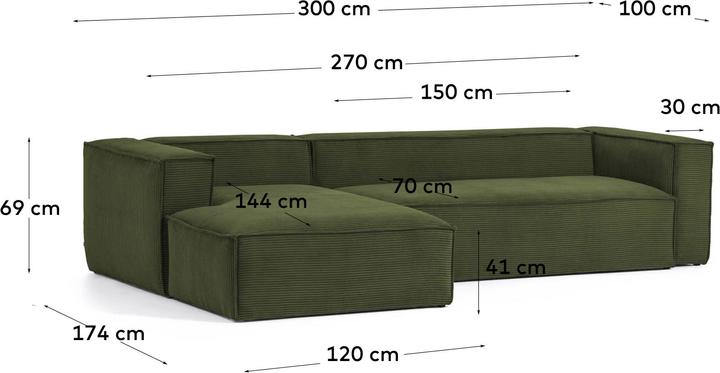 Actual product image Kave Home Blok (4-seater, Corner sofa)