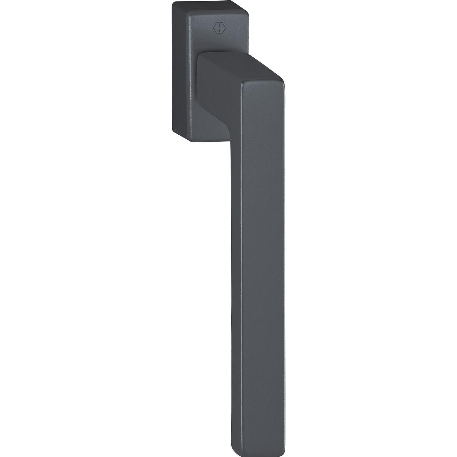 Hoppe, Türgriff + Fenstergriff, Parallel-Schiebe-/Kipp-Griff TOULON Secustik, Aluminium schwarz matt (Türgriff)