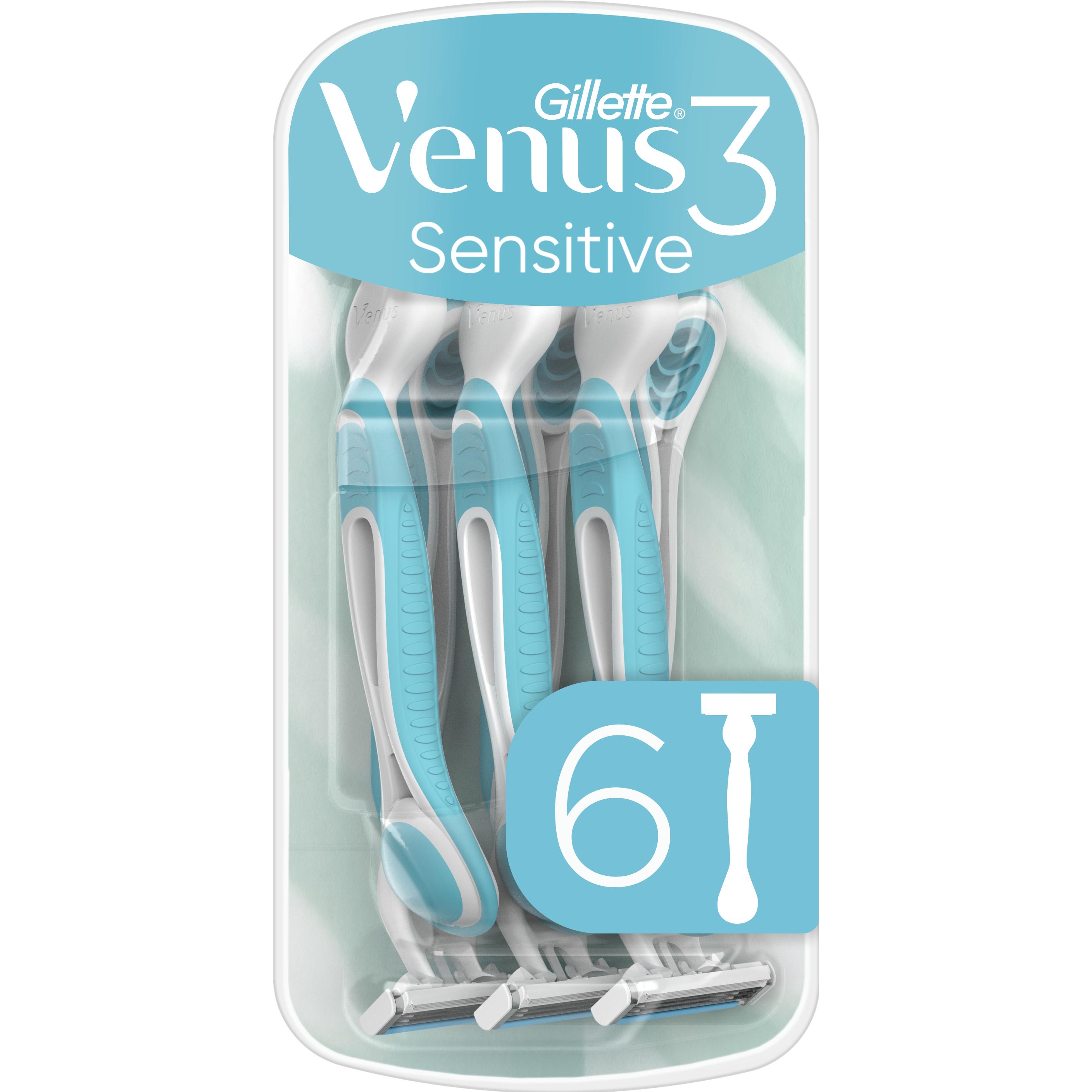 Gillette Venus, Rasoio, Gillette - Venus 3 Sensitive 3 Schming Usa E Getta