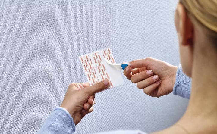 Actual product image tesa Adhesive nail for wallpaper & plaster, 1kg holding power, removable without a trace & reusable, 2