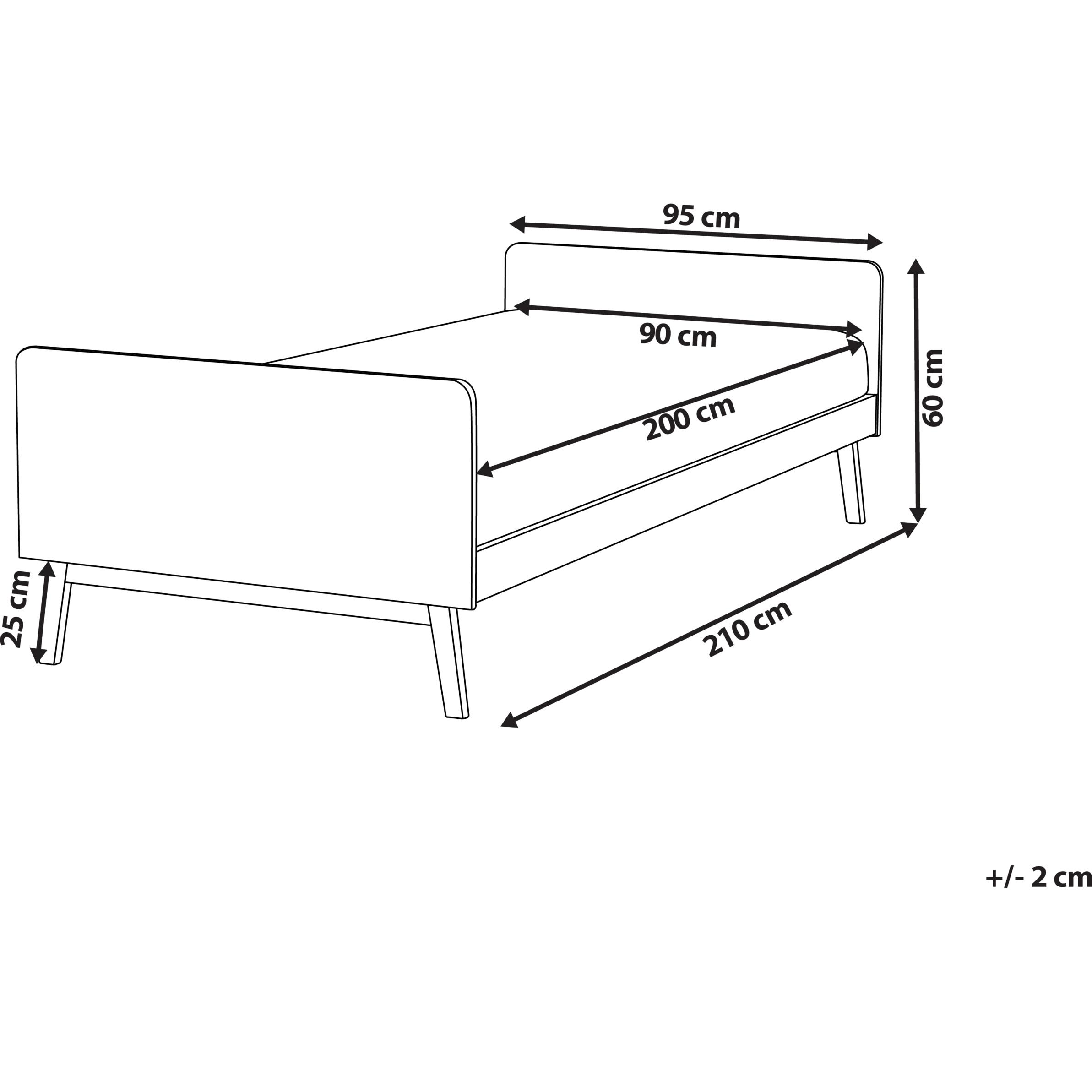 Thumbnail - Beliani, Bett, Bonnac (90 x 200 cm)