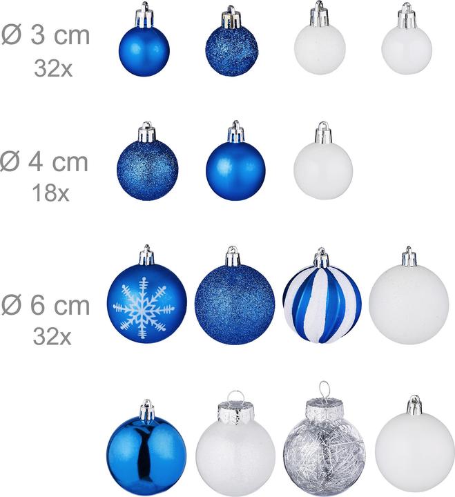 Actual product image Relaxdays Christmas baubles set (1 -part)