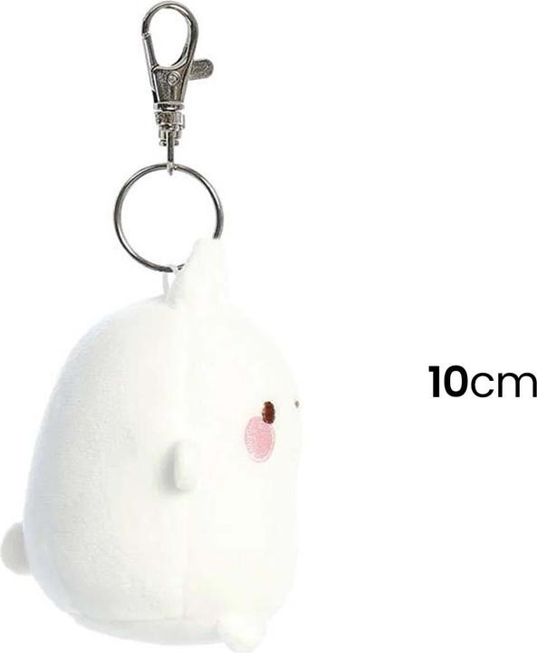 Actual product image Molang AURORA, 14223, Key Clip, 4in, Soft Toy, White