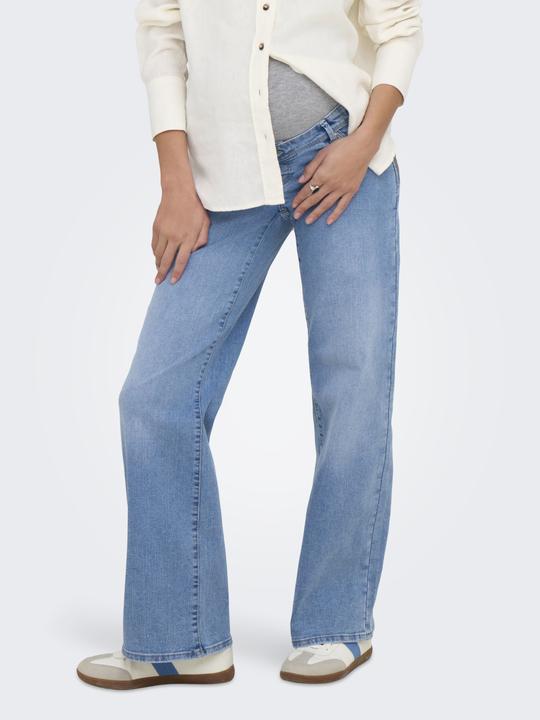 Image du produit Only Maternity OLMWAUW Mittlere Taille Weiter Beinschnitt Jeans Jeans mit weitem Bein (32)